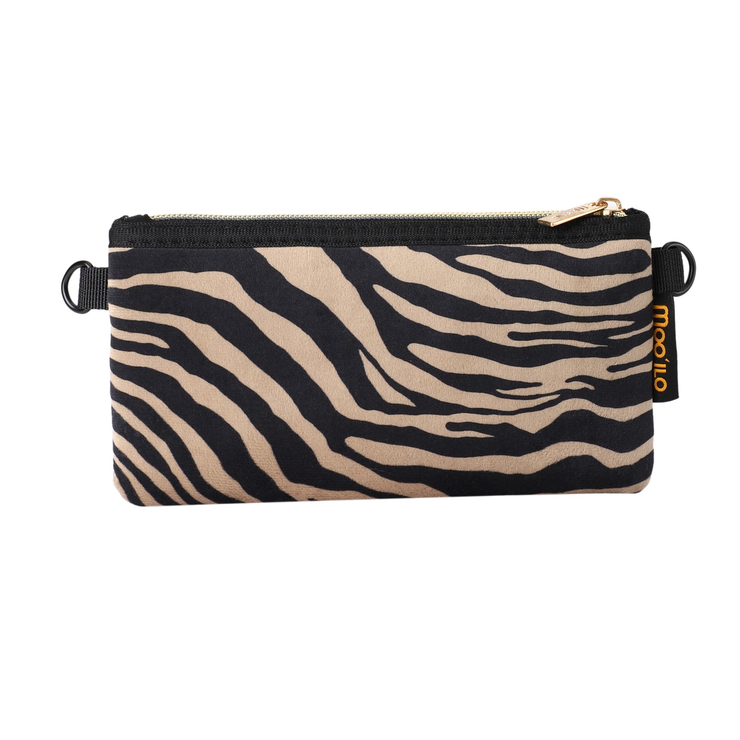 Taschen / Neopren-Clutch Susan - Samt Zebra