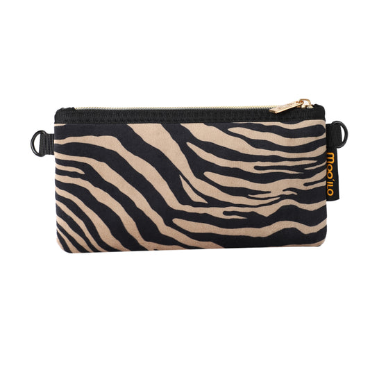 Taschen / Neopren-Clutch Susan - Samt Zebra