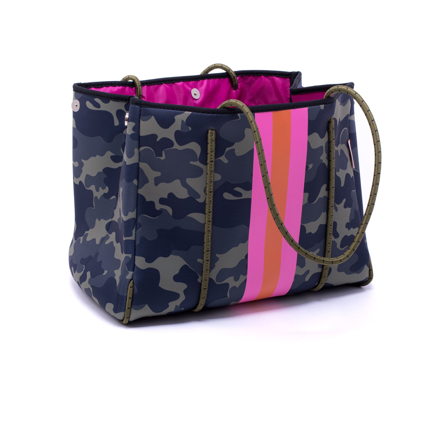 Taschen / Neopren-Shopper Mary - Camouflage Khaki