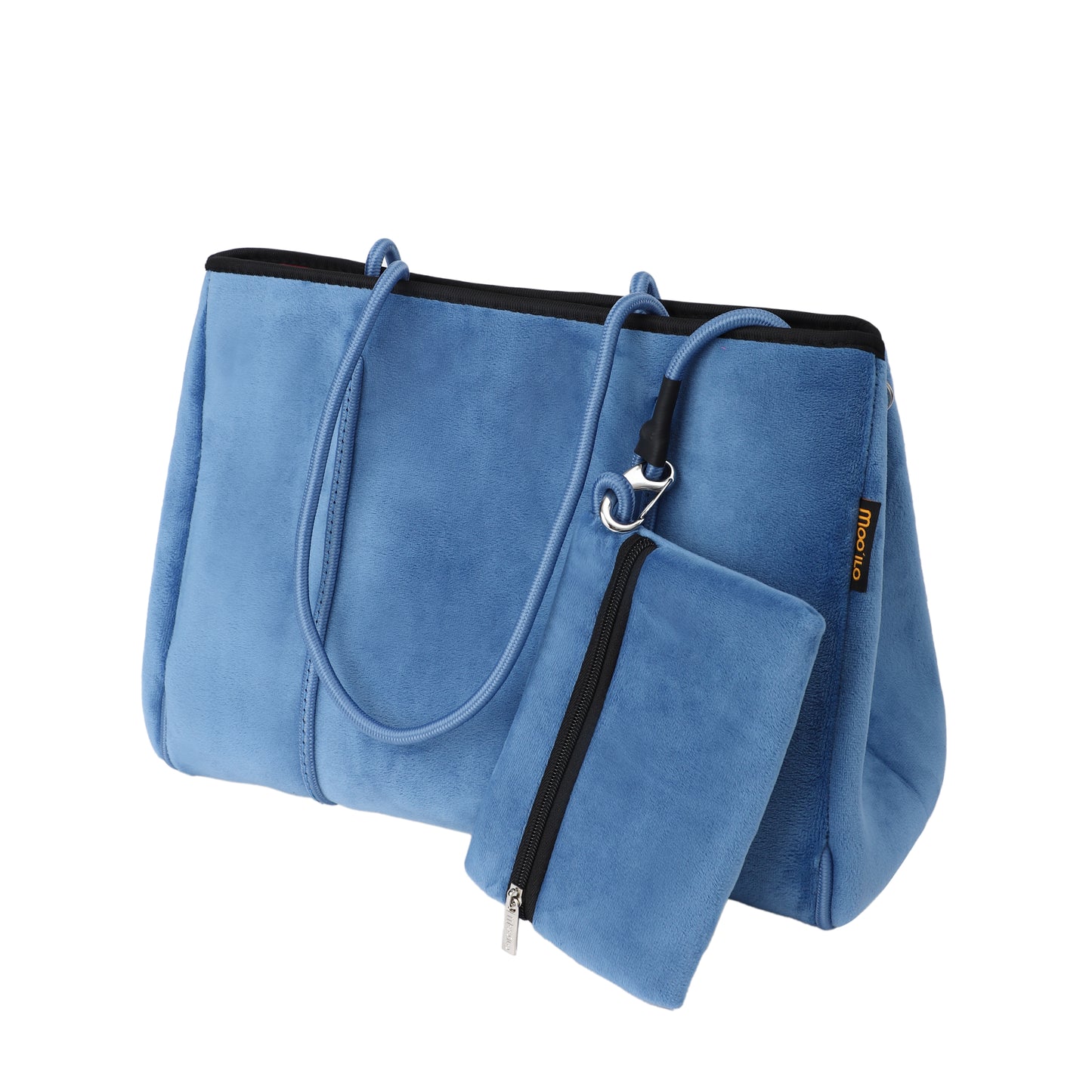 Taschen / Neopren-Samt-Shopper Mary - Blau