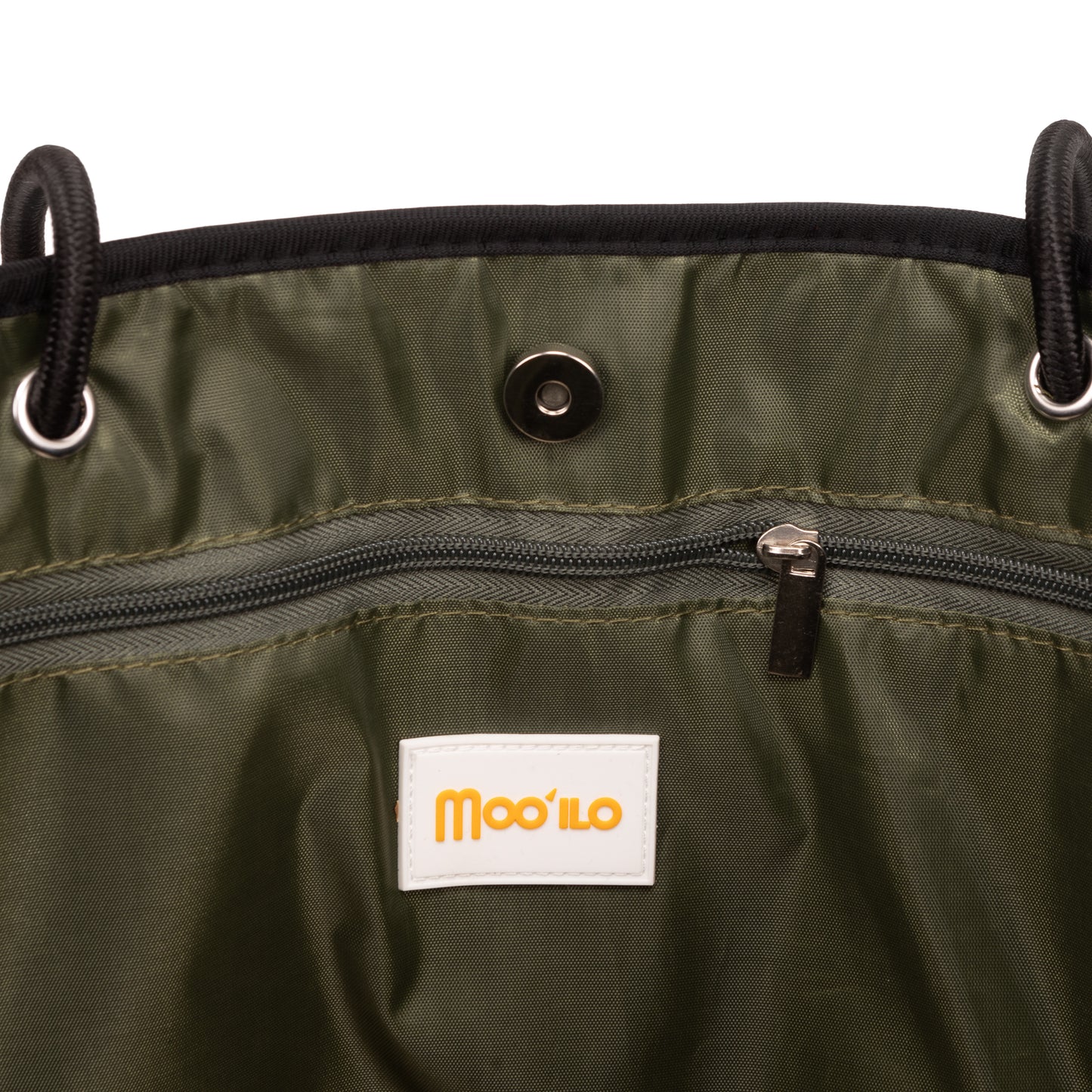 Taschen / Neopren-Samt-Tasche Lilly - Schwarz-Camouflage Khaki