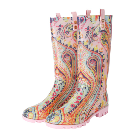 Regenbekleidung / Gummistiefel - Paisley