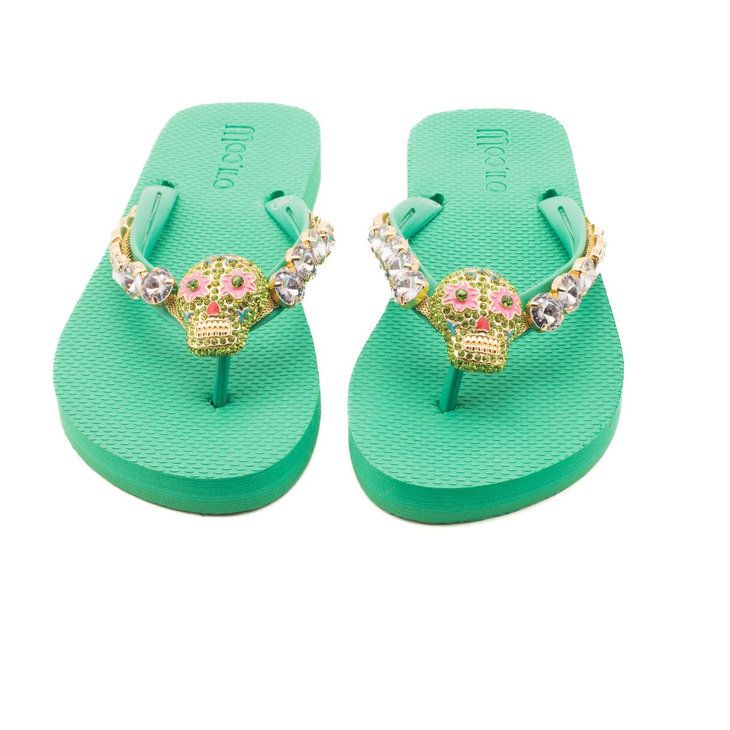 Flip-Flop / Totenkopf - Grün