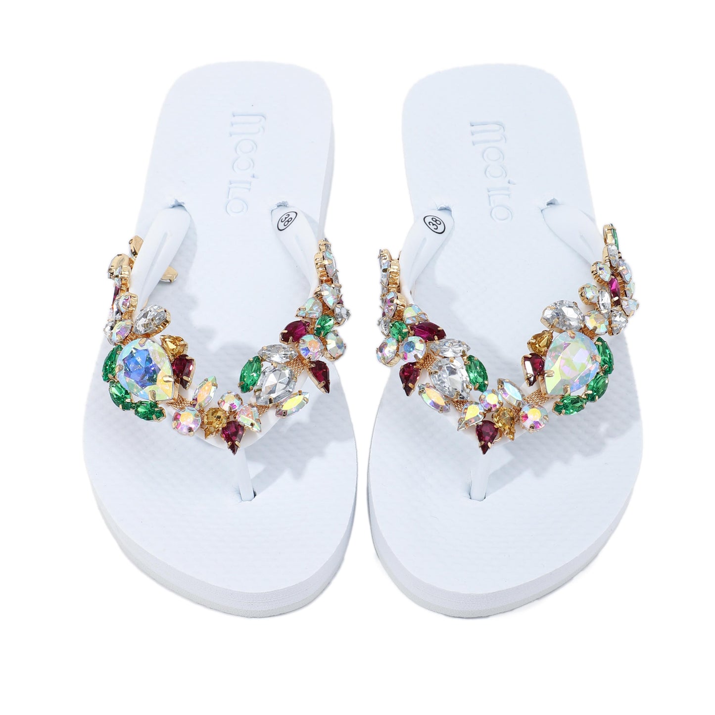 Flip-Flop / Diamant - Bunt-Weiß