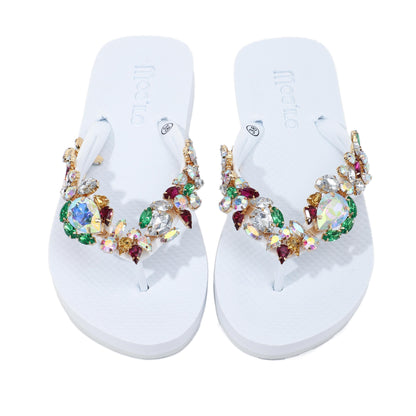 Flip-Flop / Diamant - Bunt-Weiß