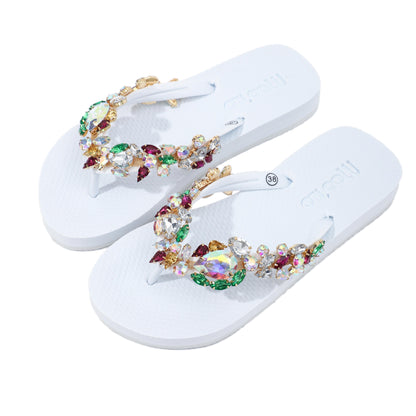 Flip-Flop / Diamant - Bunt-Weiß