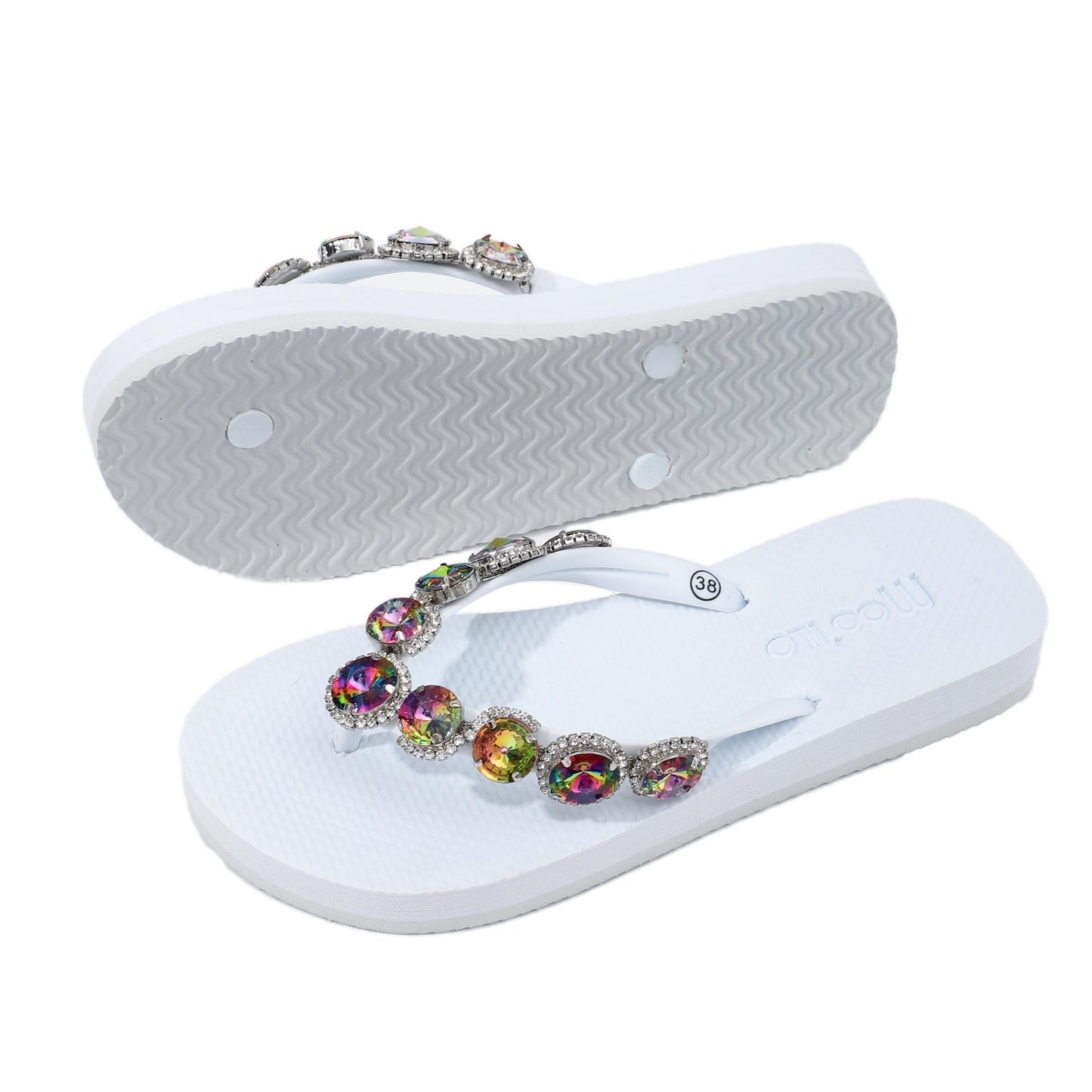 Flip-Flop / Rainbow - Weiß