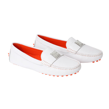 Schuhe / Moccasins - Weiß