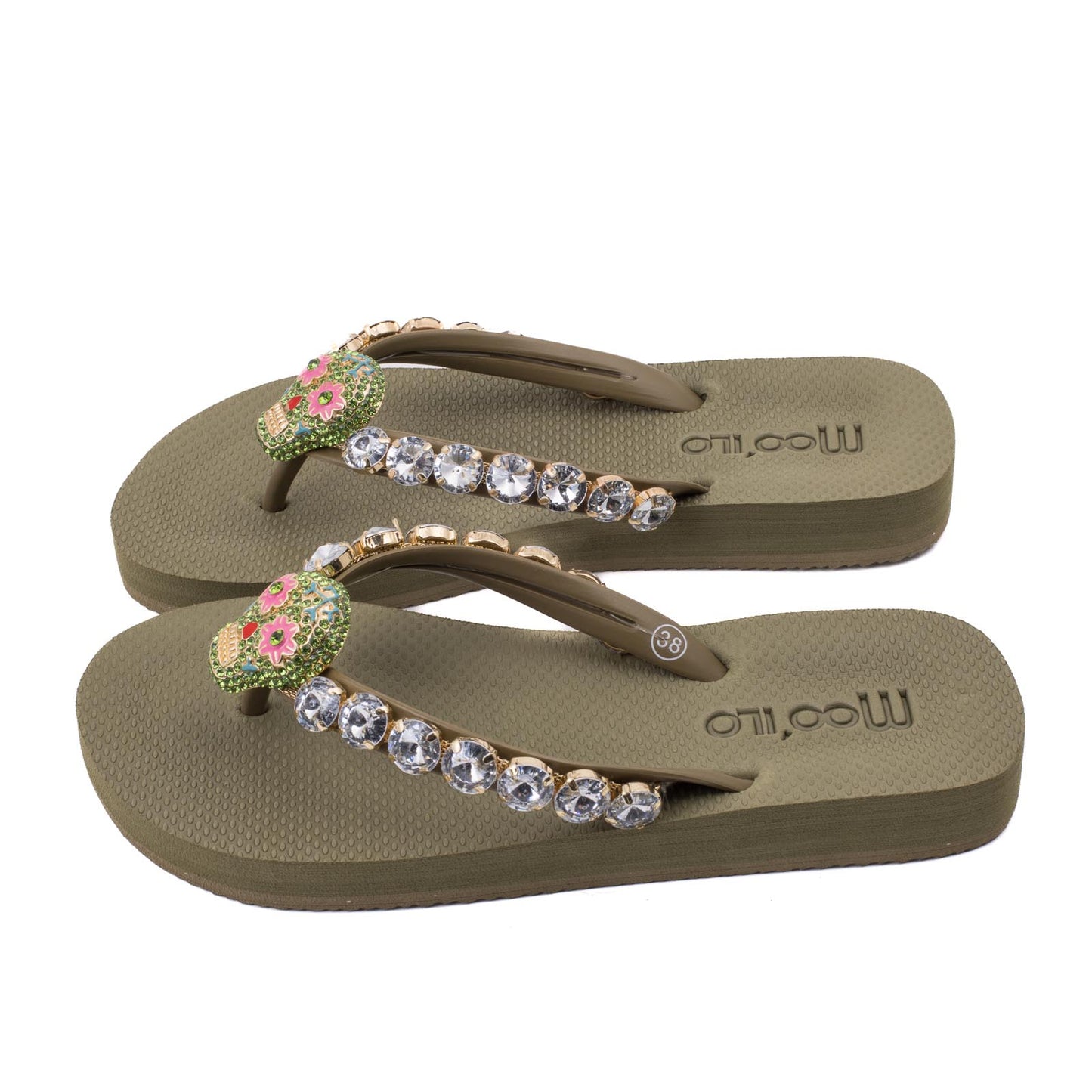 Flip-Flop / Totenkopf - Khaki