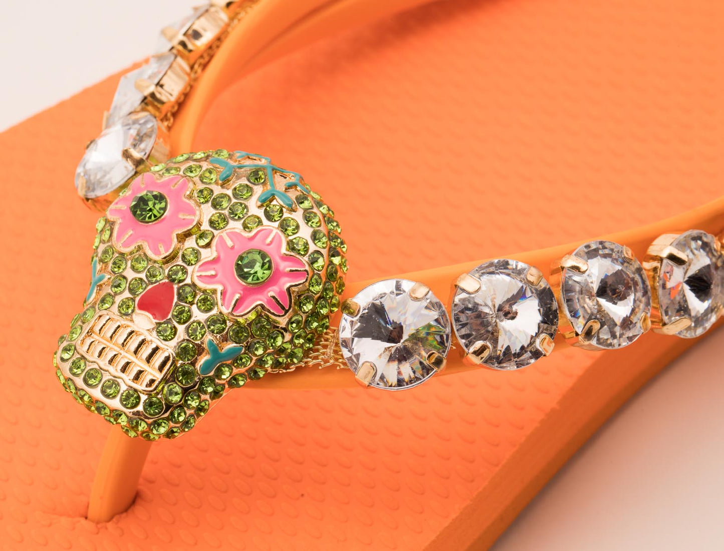 Flip-Flop / Totenkopf - Orange